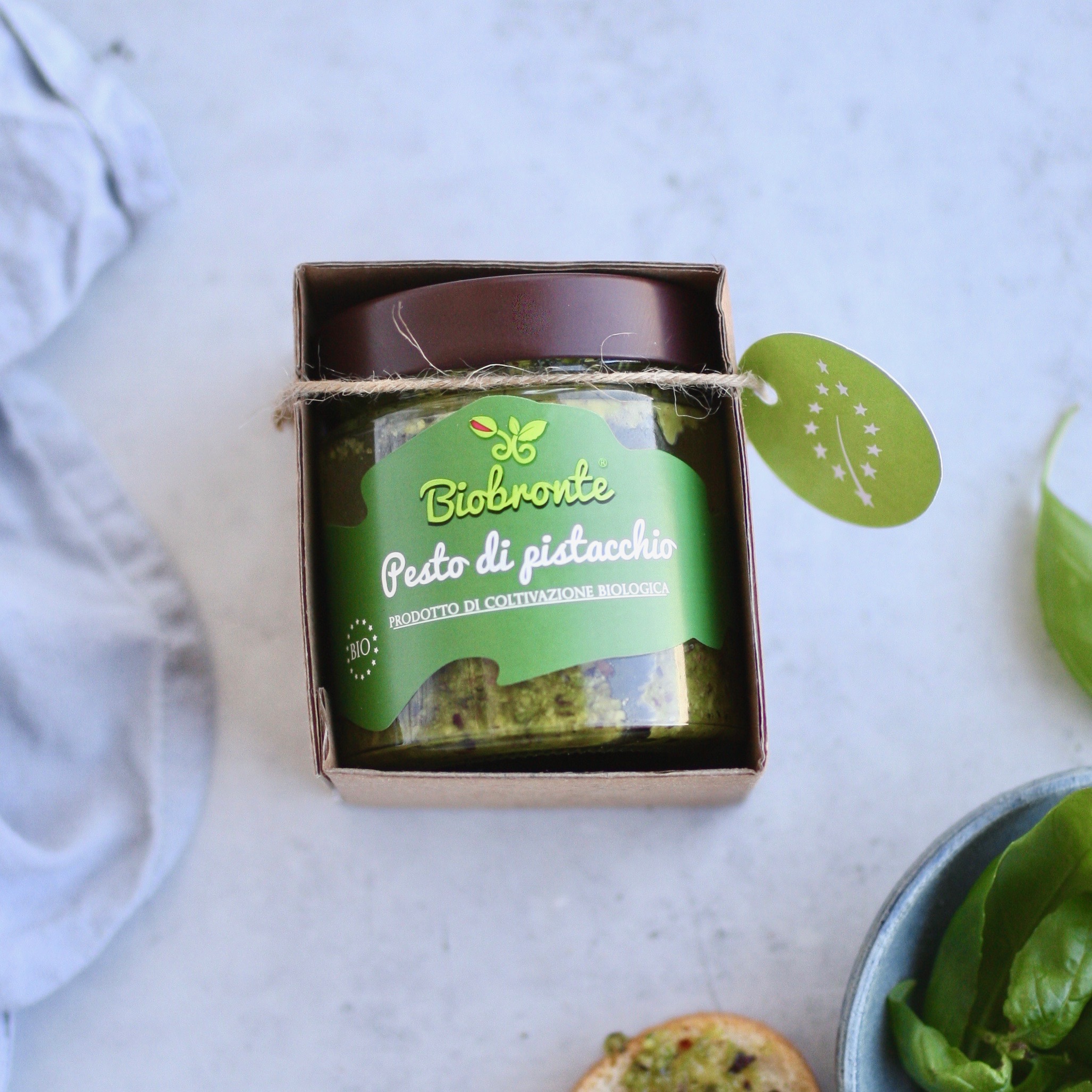 BioBronte Pesto cu fistic DOP bio, 150g - imagine 3