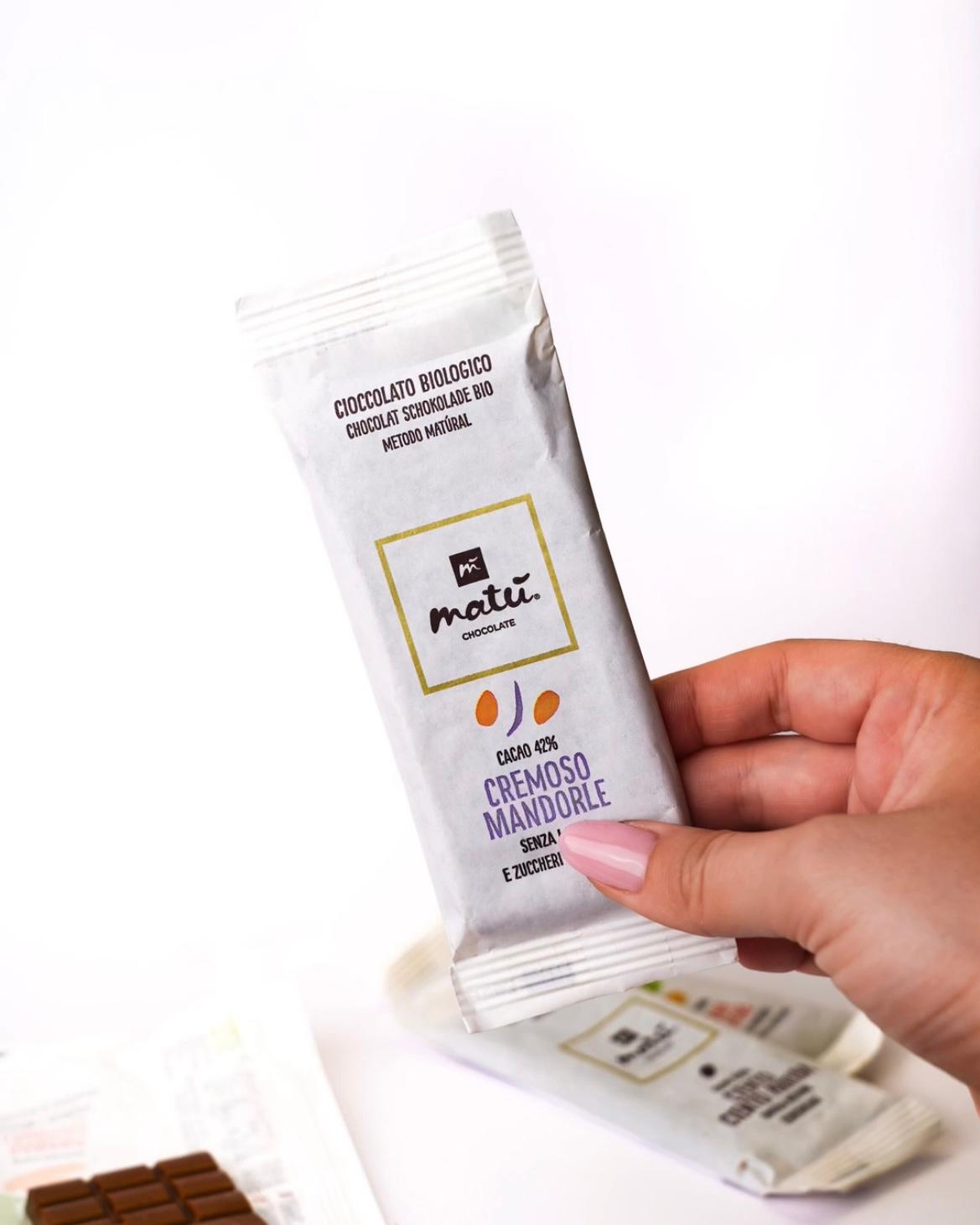 Matu Ciocolata cu migdale, bio, 30g - imagine 4