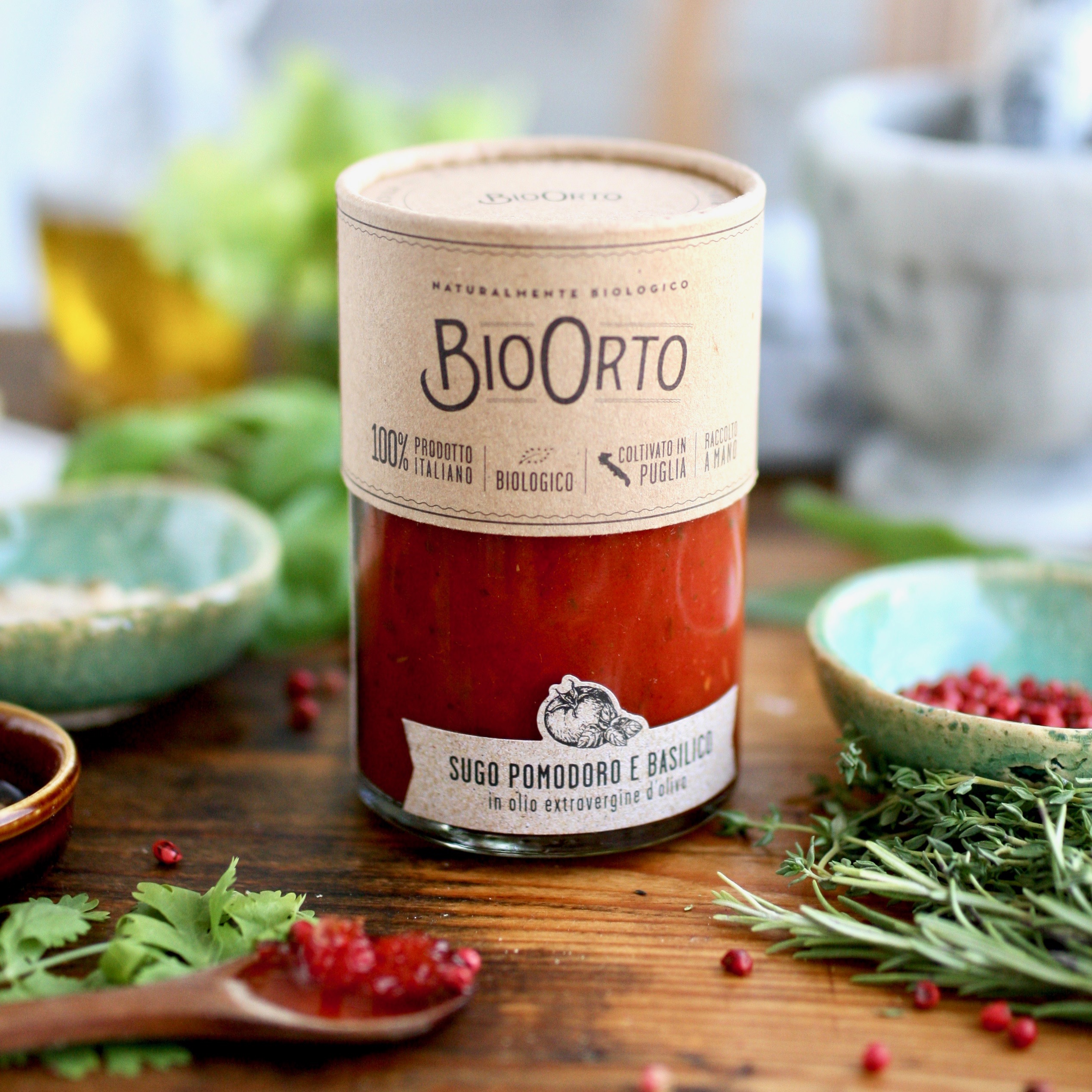 BioOrto Sos de rosii cu busuioc bio, 370ml - imagine 2