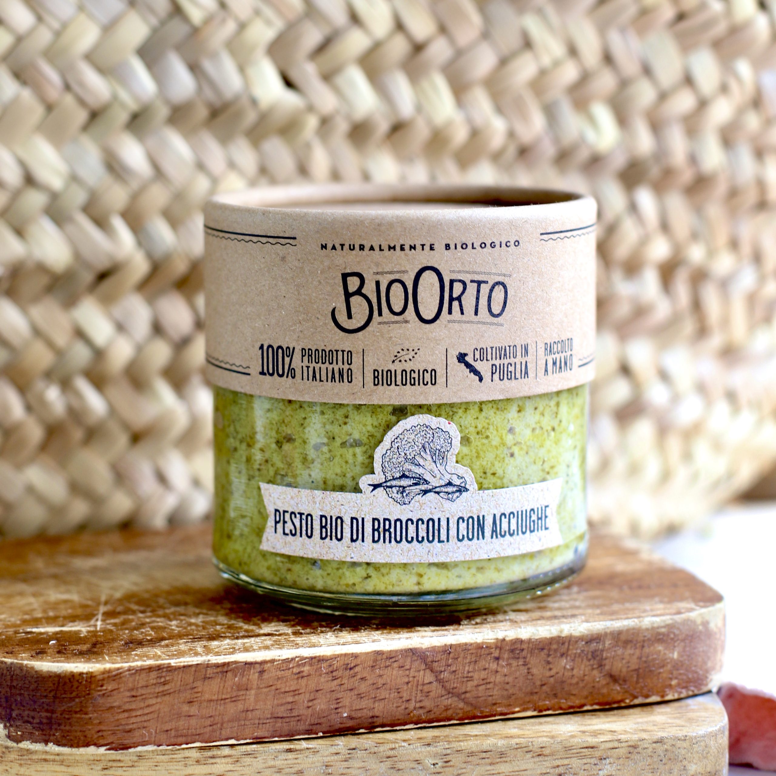 BioOrto Pesto broccoli si ansoa, 180g - imagine 3