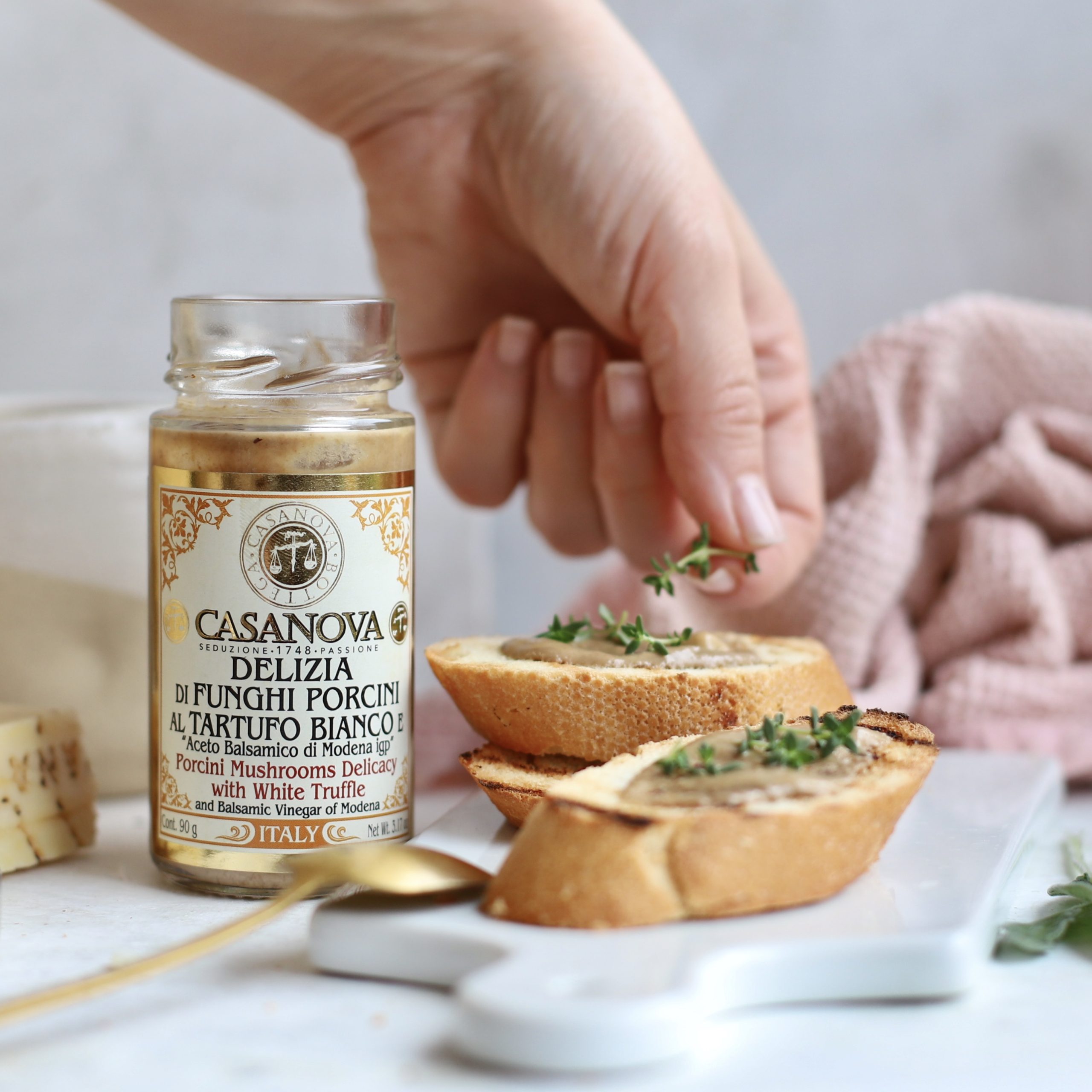 Acetaia Leonardi Sos de trufe albe si ciuperci porcini, 90g - imagine 3