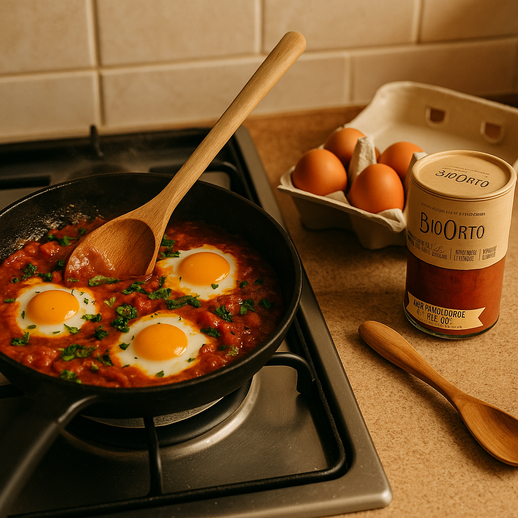 BioOrto Cutia cu sosuri de rosii simple bio (370ml), 6 buc - imagine 5